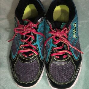 Fila Blue and Pink Athletic Sneakers